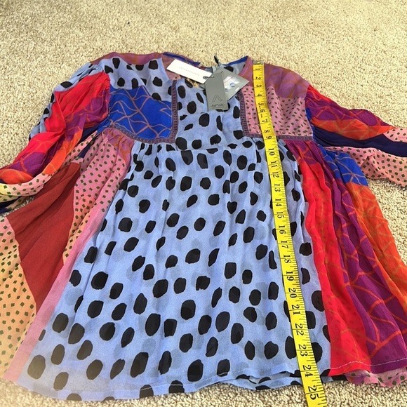 New! Bl^nK London for Anthropologie XS Miranda pesant blouse. - Picture 11 of 13